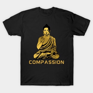 Gold Compassion Buddha T-Shirt